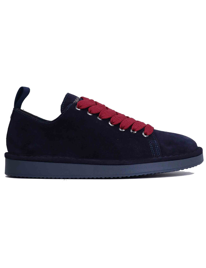 Spatarella Sneakers uomo in camoscio blu Consegna Veloce