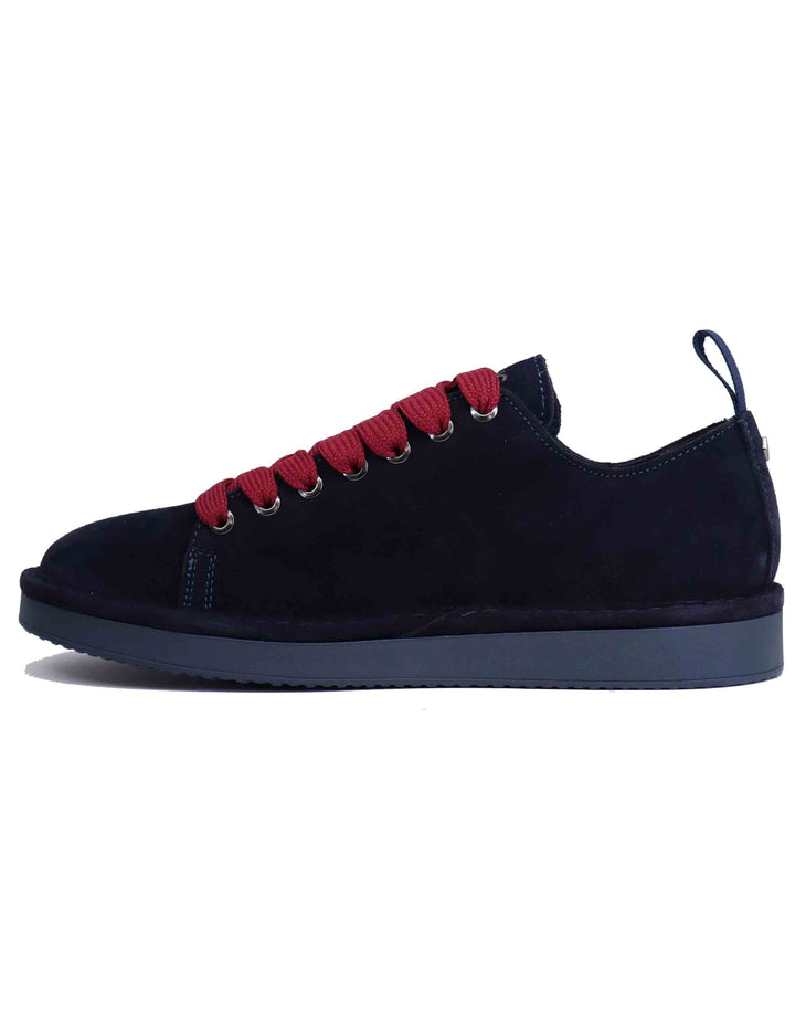 Spatarella Sneakers uomo in camoscio blu Consegna Veloce
