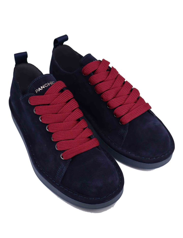 Spatarella Sneakers uomo in camoscio blu Consegna Veloce