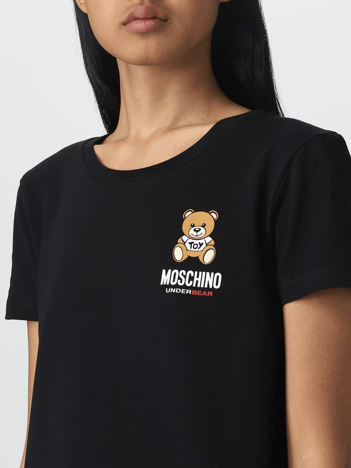 Spatarella T-shirt uomo in cotone nero In Vendita