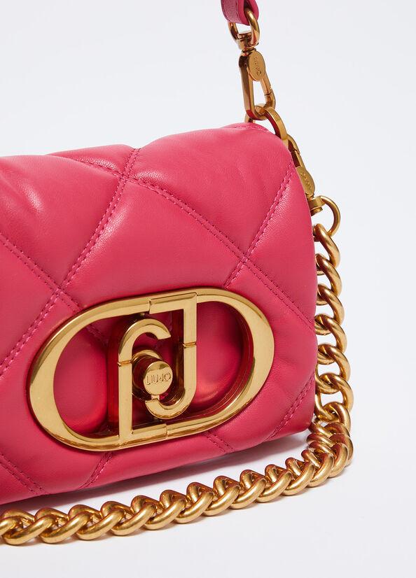 Spatarella Borse donna a tracolla LaPuffy matelassé in similpelle fucsia Saldi Di Fabbrica
