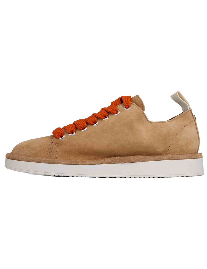 Spatarella Sneakers uomo in camoscio cuoio In Saldo