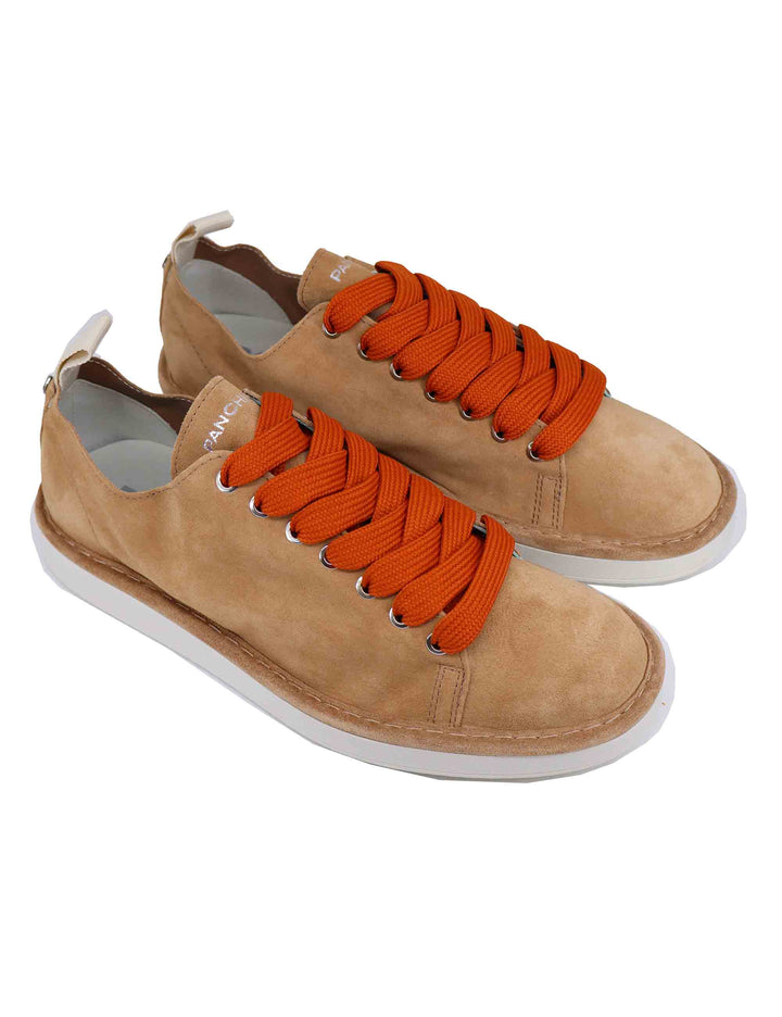 Spatarella Sneakers uomo in camoscio cuoio In Saldo