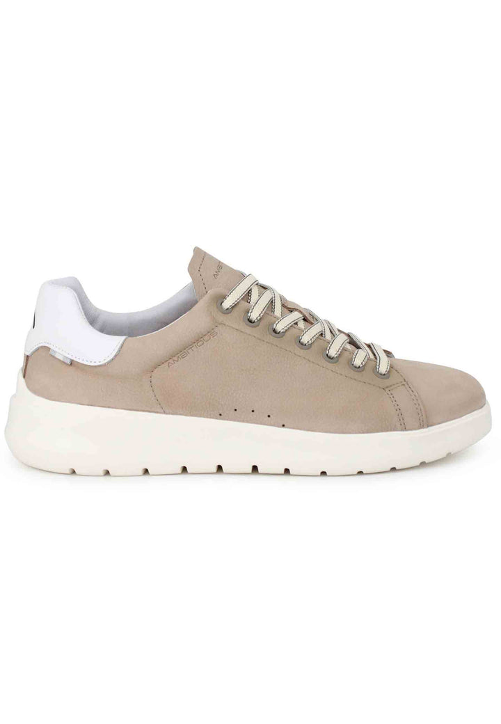 Spatarella Sneakers uomo Hover in nabuk sabbia con suola alta in gomma Convenienza