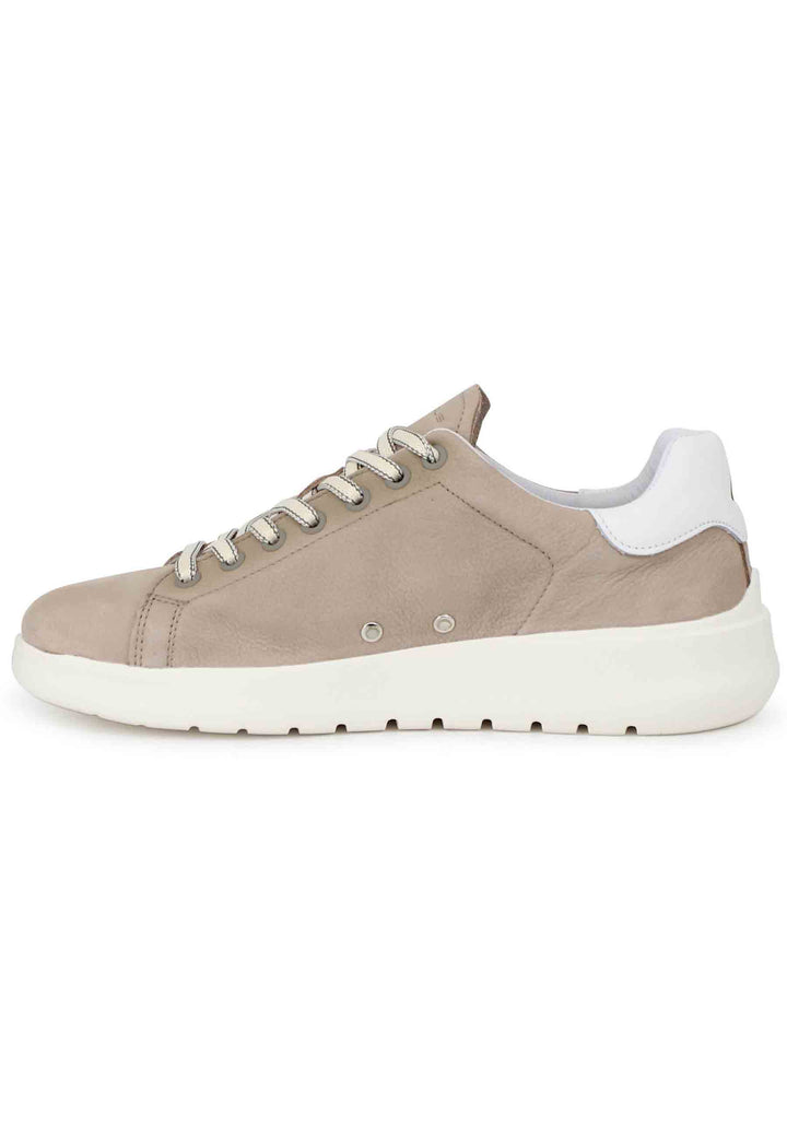 Spatarella Sneakers uomo Hover in nabuk sabbia con suola alta in gomma Convenienza