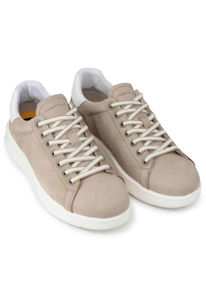 Spatarella Sneakers uomo Hover in nabuk sabbia con suola alta in gomma Convenienza