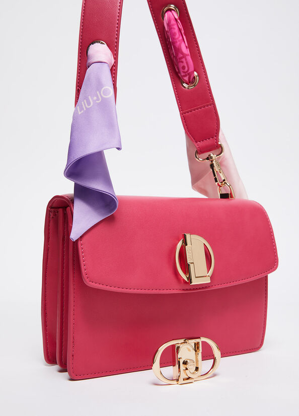 Spatarella Borse donna a tracolla in ecopelle fucsia