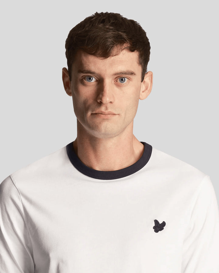 Spatarella T-shirt uomo in cotone bianco Novità