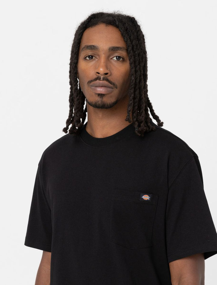 Spatarella T-shirt uomo Luray in cotone nero dk0a4yfc-blk Saldi Di Fabbrica