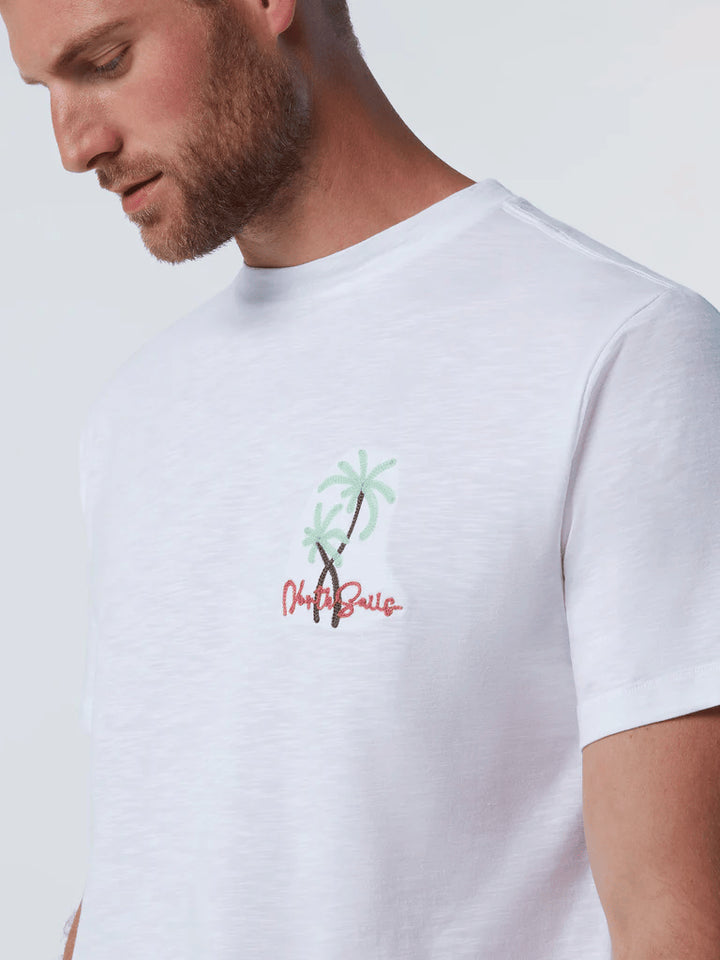 Spatarella T-shirt uomo in cotone bianco 692985-0101 2025