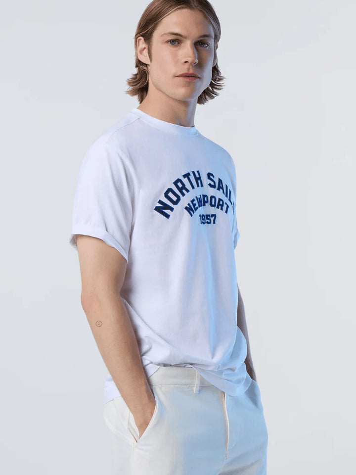 Spatarella T-shirt uomo in cotone bianco 692988-0101 Italy