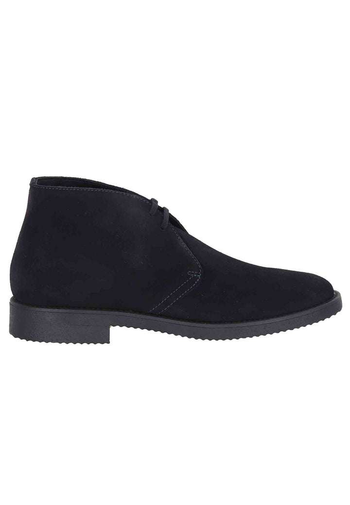 Spatarella Polacchine uomo in camoscio blu con suola in para Vendita
