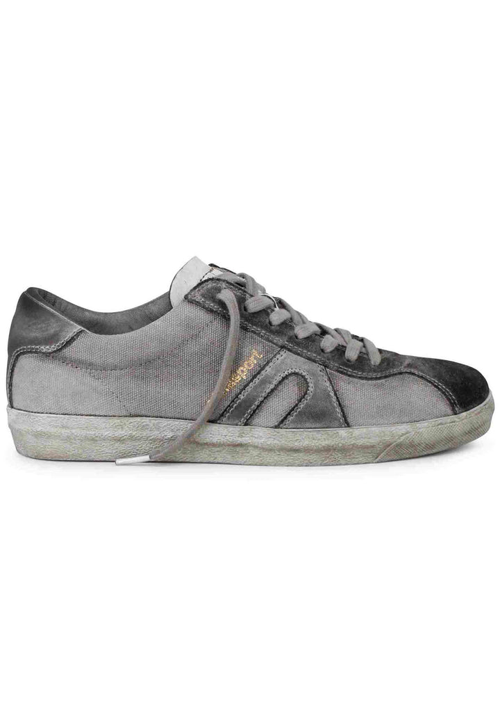 Spatarella Sneakers uomo in canvas vintage grigio Sconto