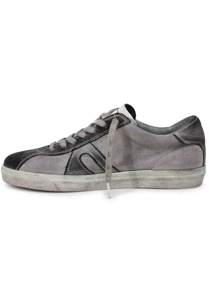 Spatarella Sneakers uomo in canvas vintage grigio Sconto