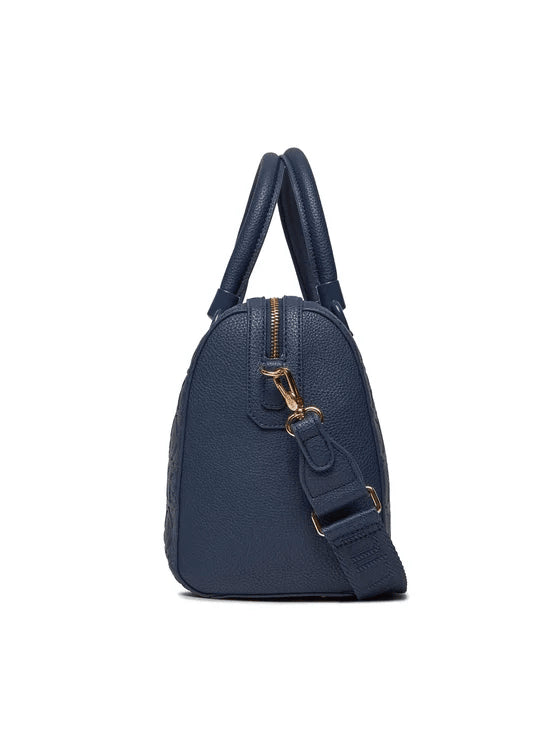 Spatarella Borse donna a mano in similpelle blu navy Nuova