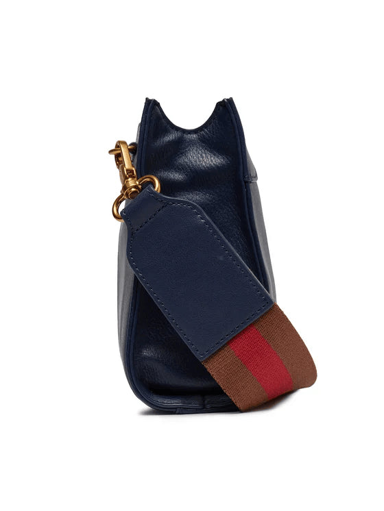Spatarella Borse donna a tracolla in similpelle blu navy 2025