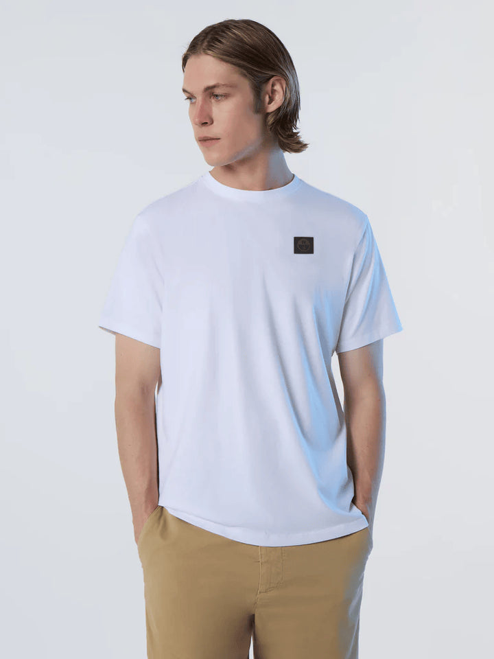 Spatarella T-shirt uomo in cotone bianco 692981-0101
