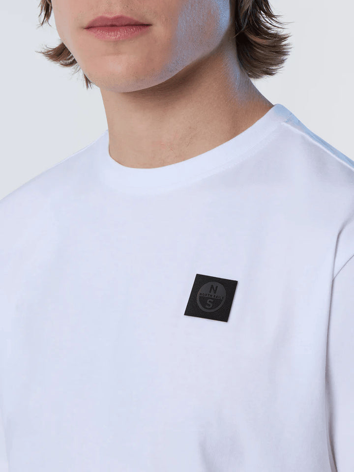 Spatarella T-shirt uomo in cotone bianco 692981-0101 Spedizione Gratuita