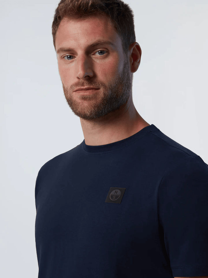 Spatarella T-shirt uomo in cotone blu 692981-0802 Soddisfazione Garantita