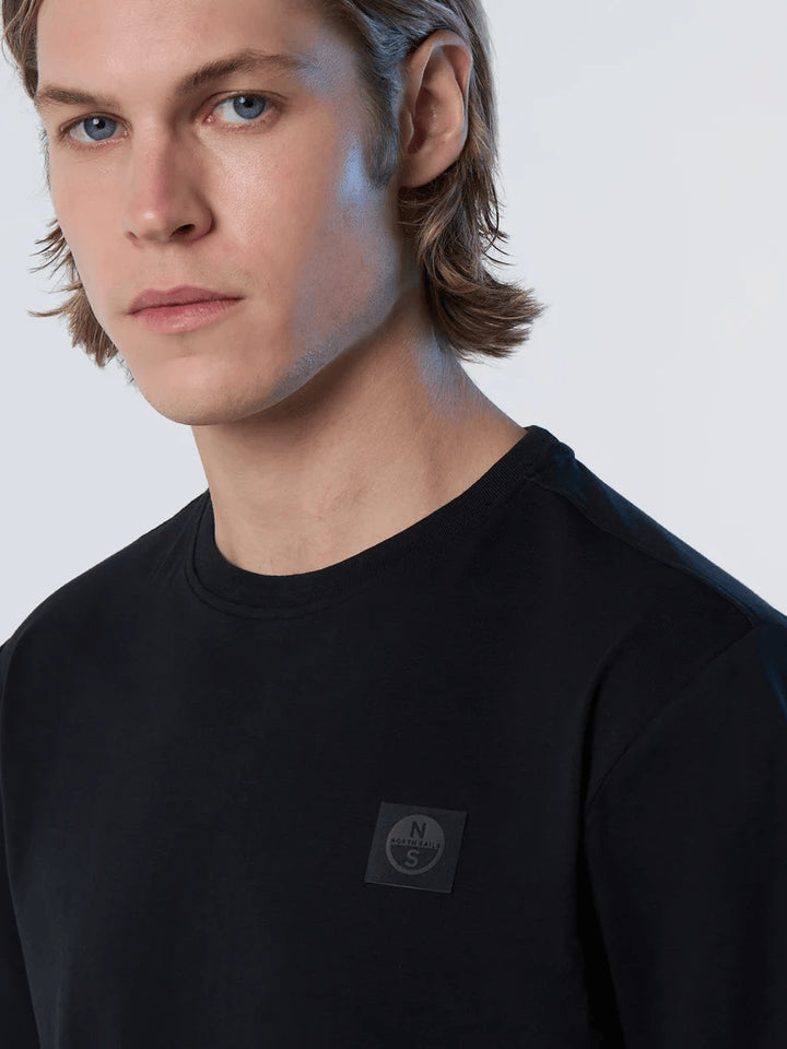 Spatarella T-shirt uomo in cotone nero 692981-0999 Qualità Garantita