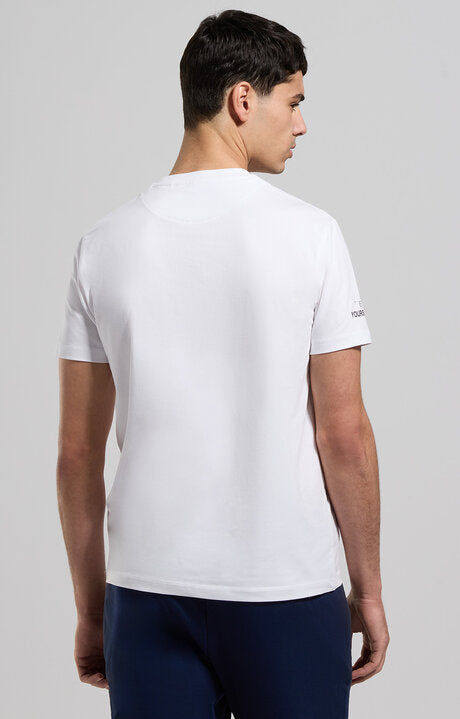 Spatarella T-shirt uomo girocollo in jersey bianco bmt0162-1000 Fino Al -60%