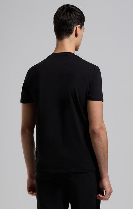 Spatarella T-shirt uomo girocollo in jersey nero bmt0159-8000 Novità