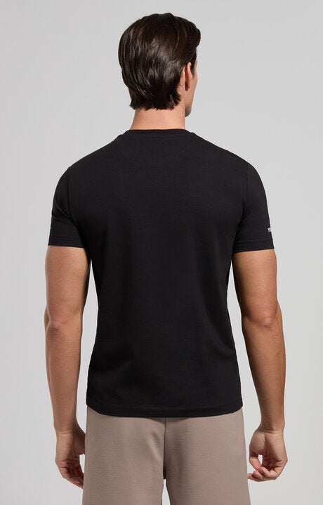 Spatarella T-shirt uomo girocollo in jersey nero bmt0162-8000 Sconto