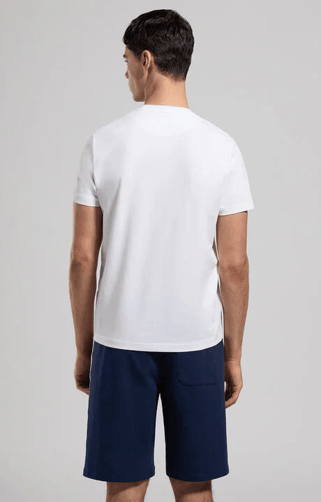 Spatarella T-shirt uomo girocollo in jersey bianco bmt0159-1000 Online