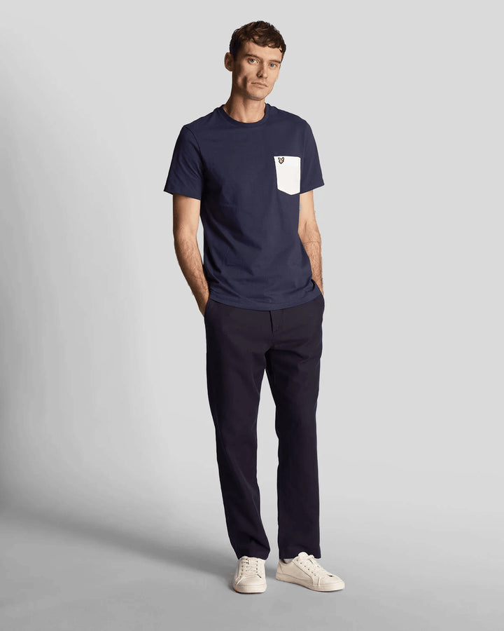 Spatarella T-shirt uomo in cotone blu Negozio