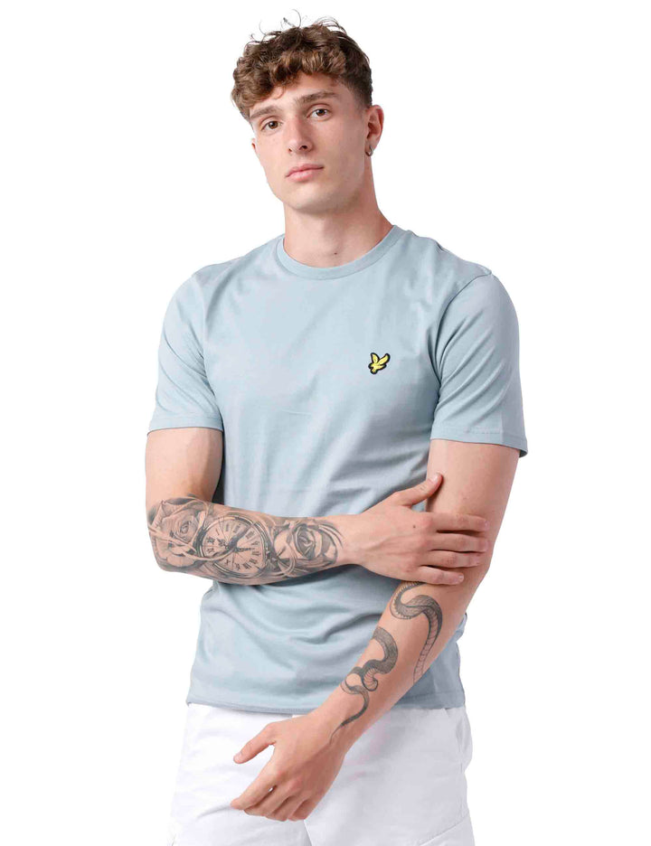 Spatarella T-shirt uomo in cotone celeste