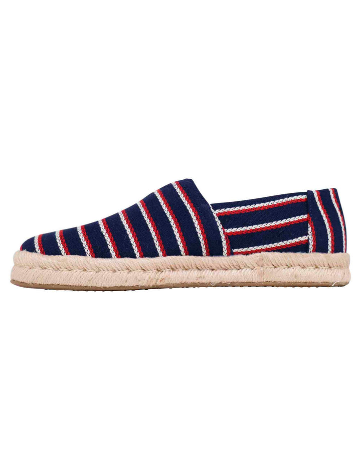 Spatarella Espadrillas uomo in tela blu con suola in corda Qualità Garantita