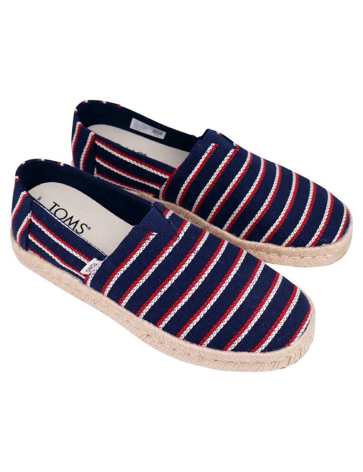 Spatarella Espadrillas uomo in tela blu con suola in corda Qualità Garantita