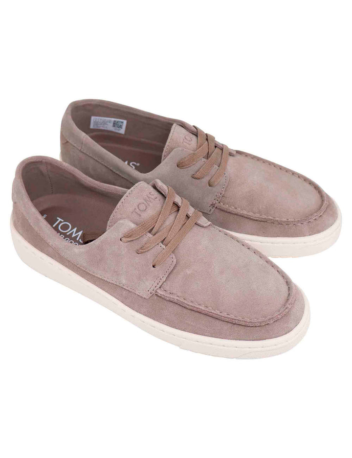 Spatarella Stringate uomo in camoscio taupe con suola in gomma Negozi Online