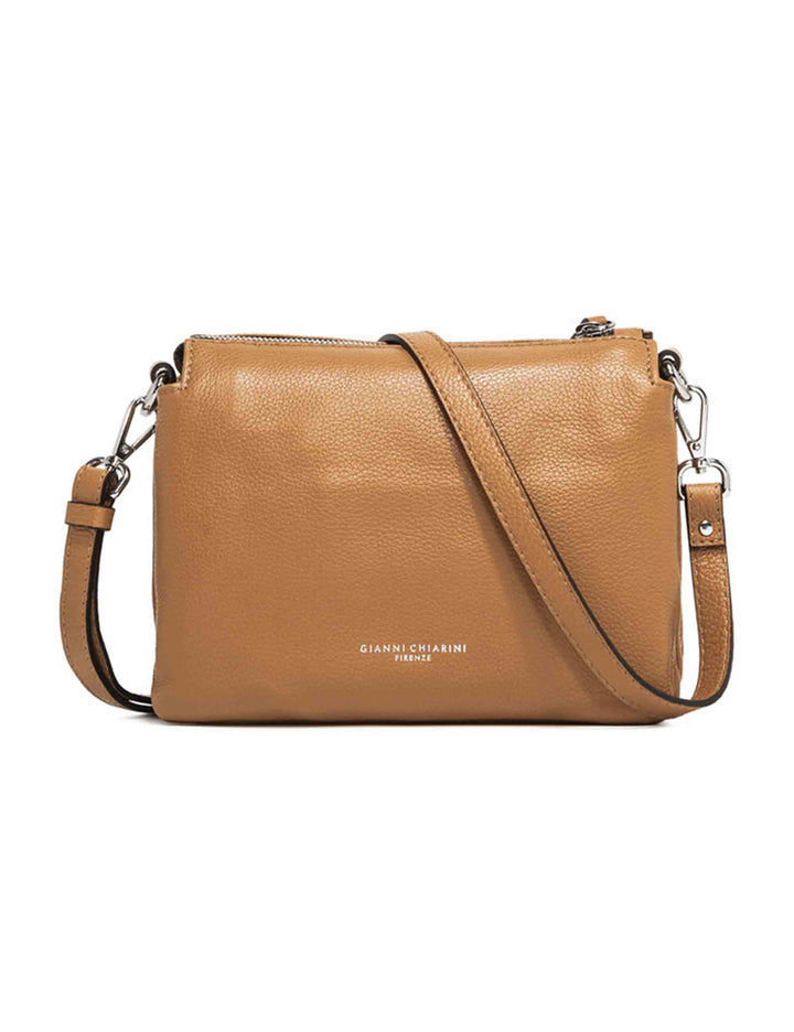 Spatarella Borse donna pochette Three in pelle naturale con tracolla removibile in tono Promozione Limitata