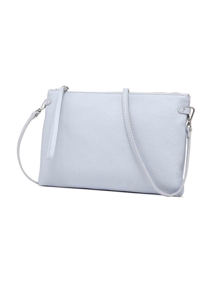 Spatarella Borse donna pochette Hermy in pelle acqua con manico a bracciale e tracolla in pelle Vendita Economica