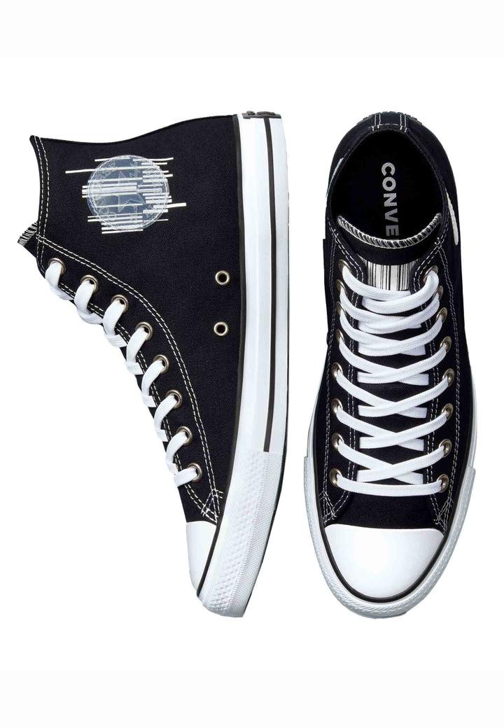 Spatarella Sneakers da donna Chuck Taylor Translucent Barcode in tela nera In Saldo