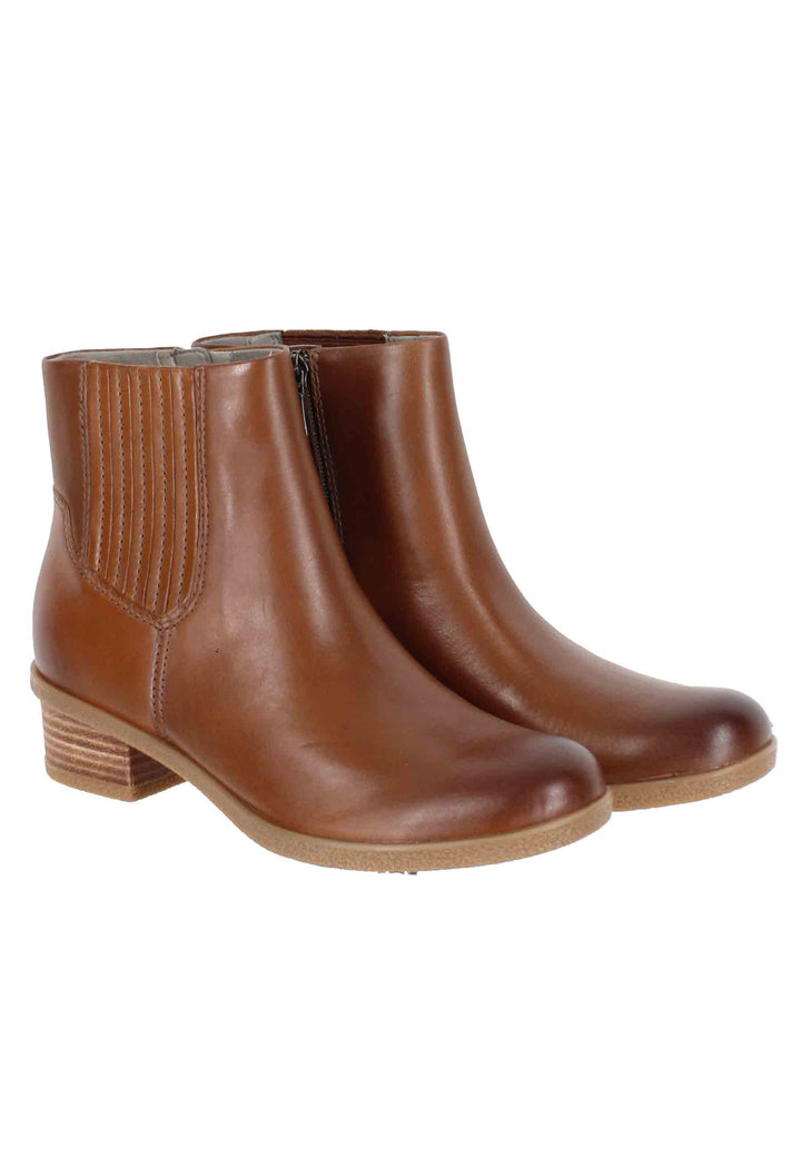 Spatarella Stivaletti donna whaterproff in pelle cuoio con suola in gomma Negozi Online