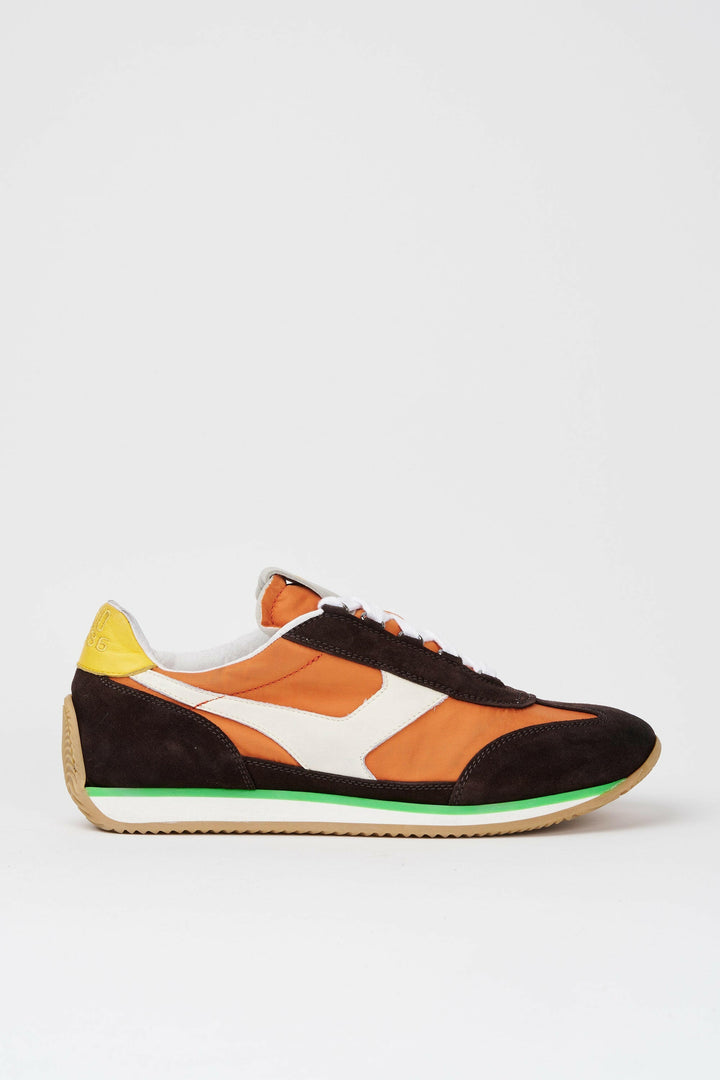Spatarella Sneakers uomo Trainer '74 in camoscio testa di moro e tessuto 005 Prezzo Ridotto