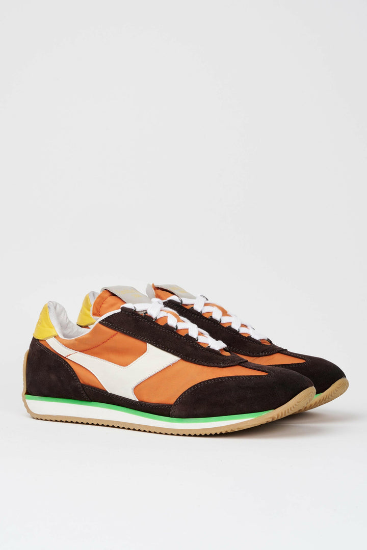 Spatarella Sneakers uomo Trainer '74 in camoscio testa di moro e tessuto 005 Prezzo Ridotto