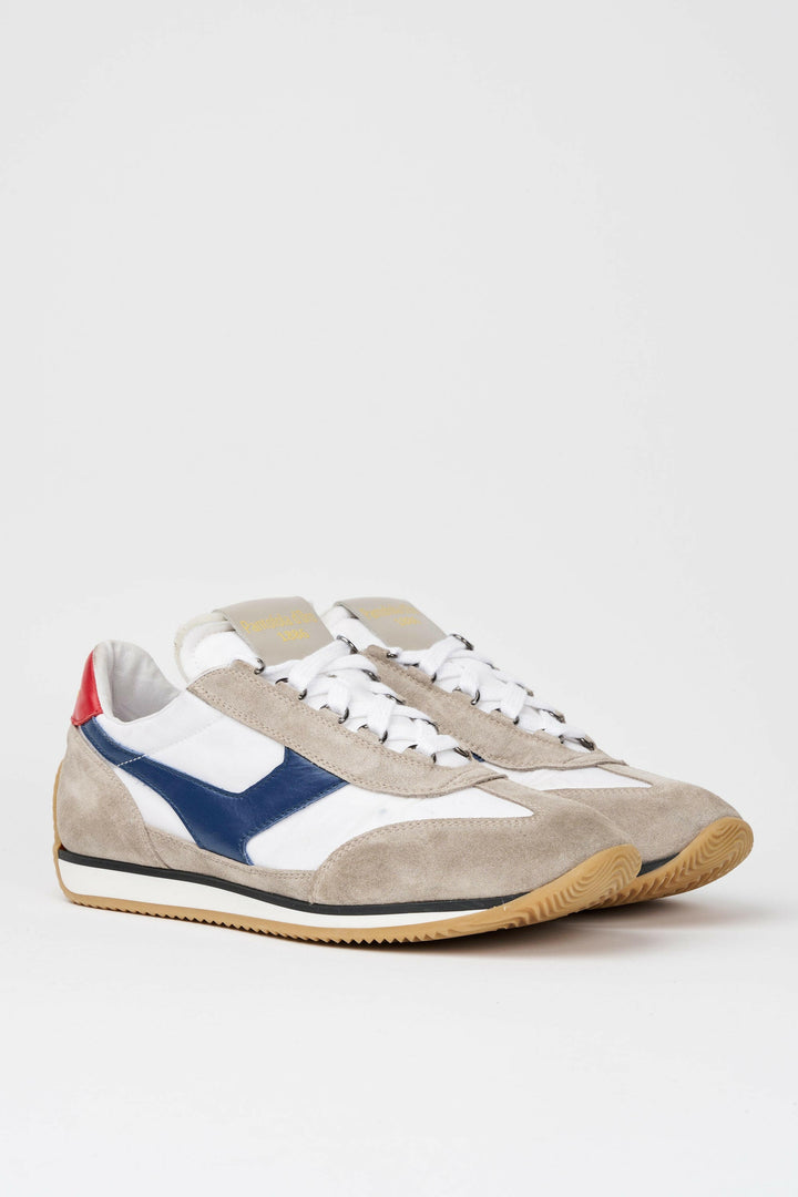 Spatarella Sneakers uomo Trainer '74 in camoscio beige e tessuto 01 Sottocosto