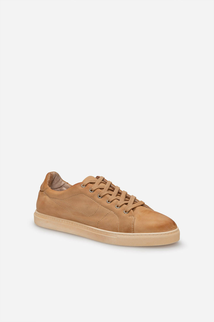 Spatarella Sneakers uomo N.100 in pelle camel vintage Outlet