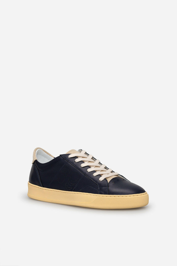 Spatarella Sneakers uomo Del Bello in pelle blu Offerte