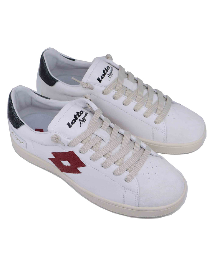 Spatarella Snekaers uomo in pelle bianca autograph Vendite Flash