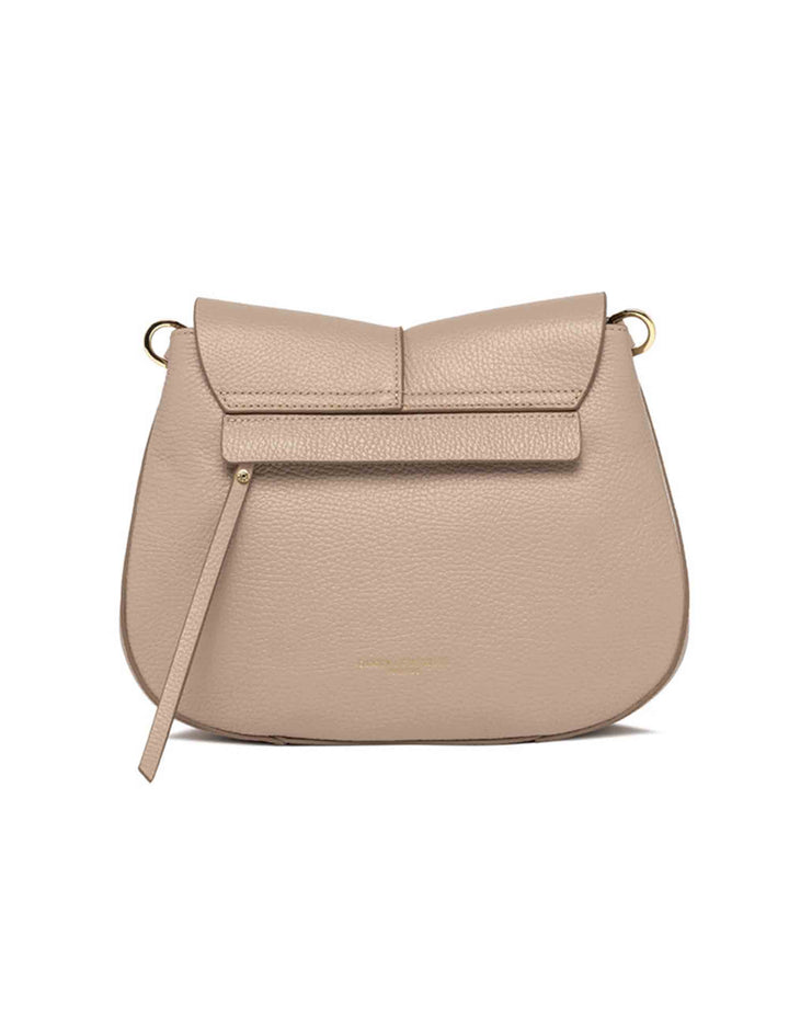 Spatarella Borse a spalla donna Helena Round in pelle phard con doppia tracolla Nuovo