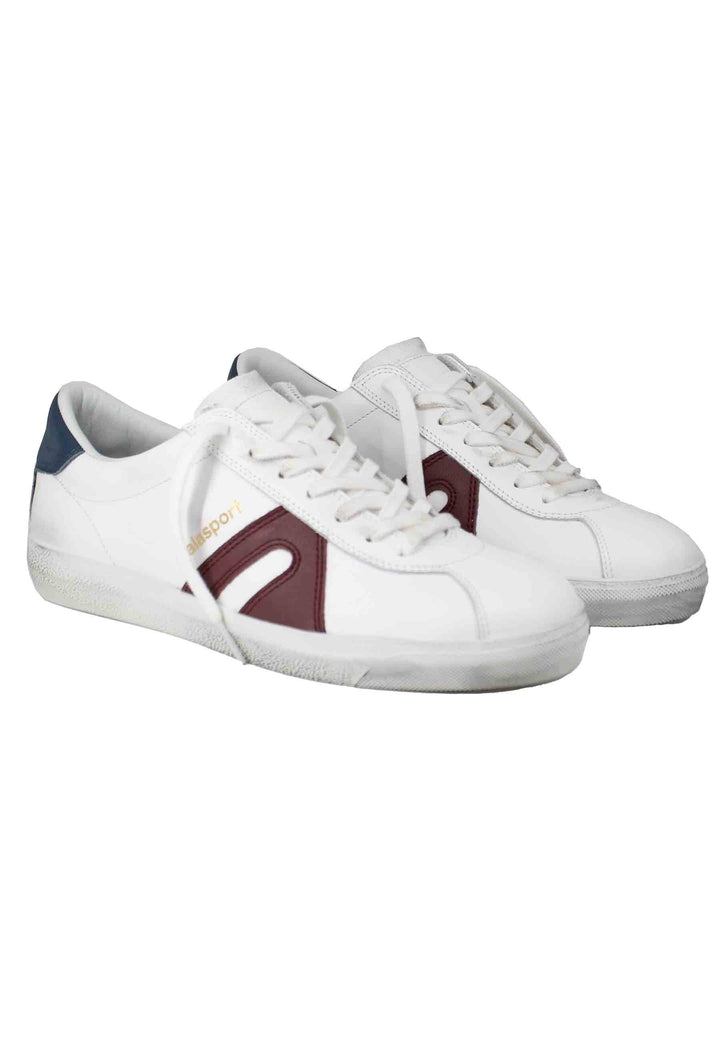 Spatarella Sneakers uomo in pelle bianca Spedizione Gratuita