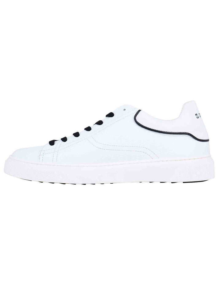 Spatarella Sneakers uomo in pelle bianca Consegna Veloce