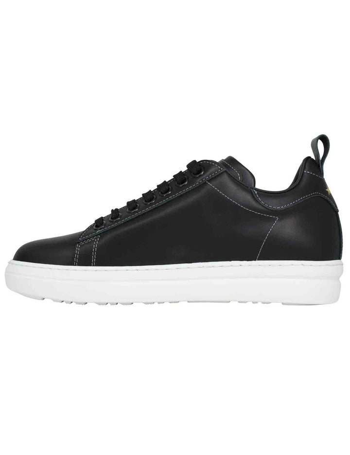 Spatarella Sneakers uomo Court classic in pelle nera Sottocosto
