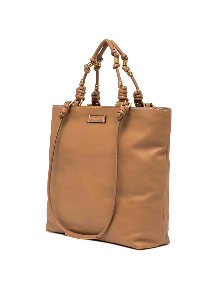 Spatarella Shopping bag donna Camilla in pelle cuoio con doppi manici Offerta