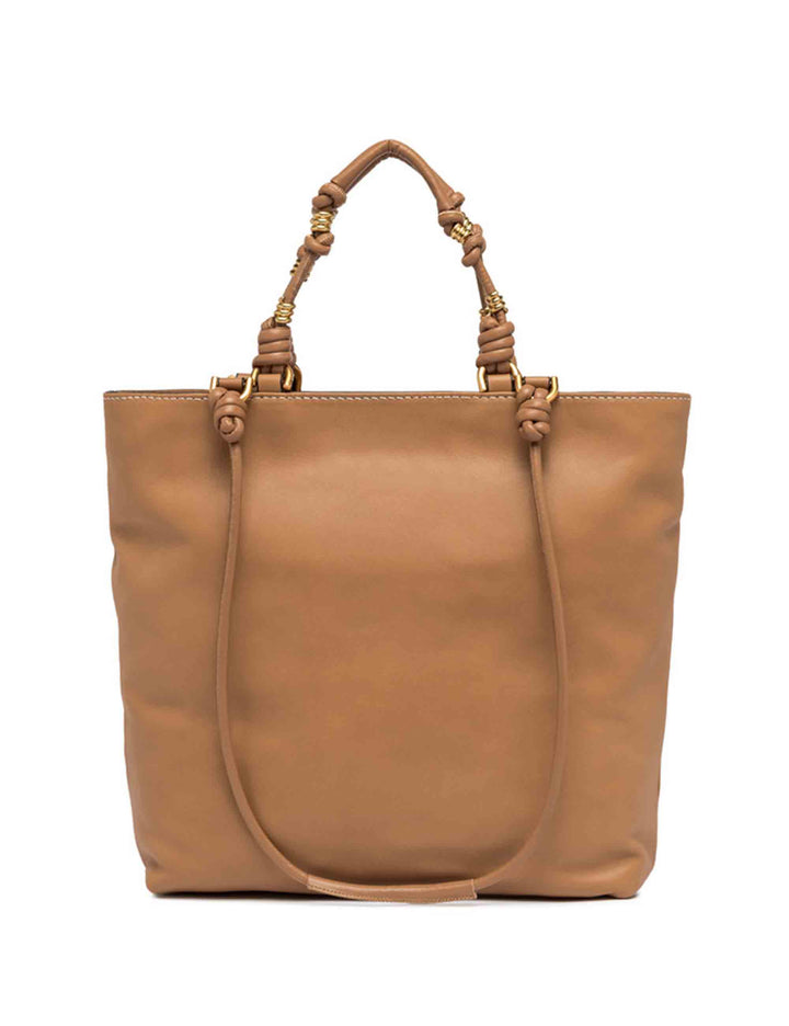 Spatarella Shopping bag donna Camilla in pelle cuoio con doppi manici Offerta