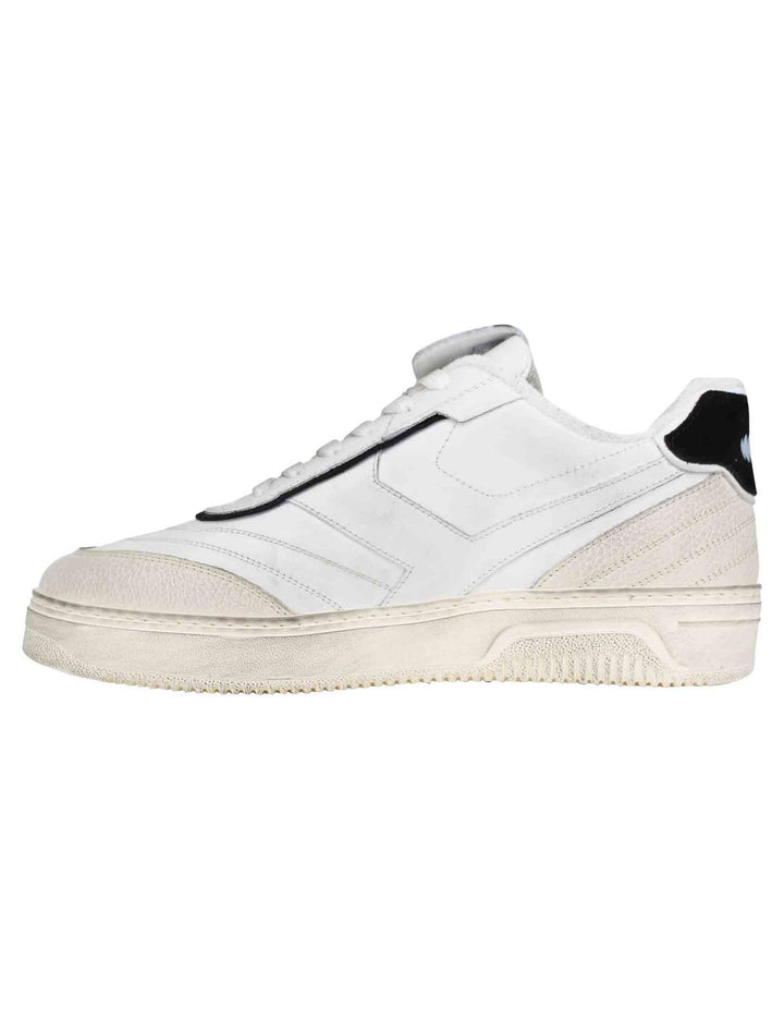 Spatarella Sneakers uomo Pdo in pelle bianca vintage Vendita